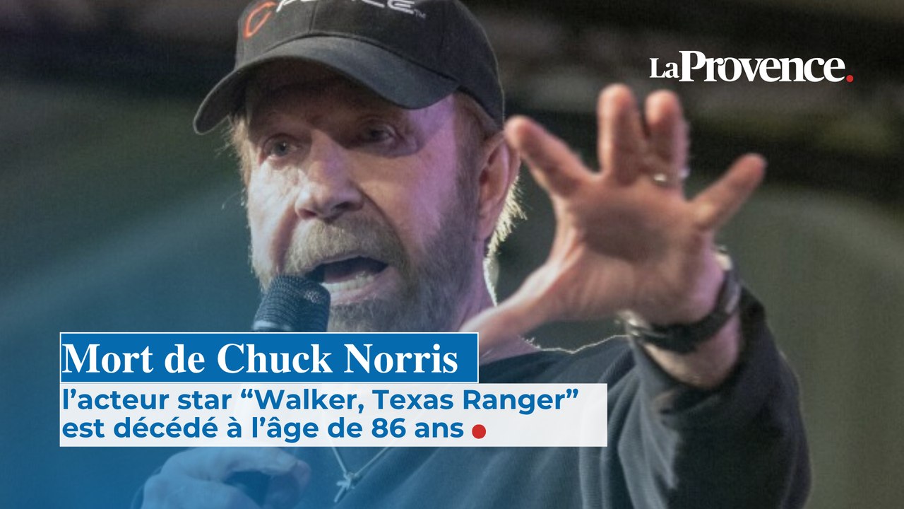 Mort de Chuck Norris l’acteur star de “Walker, Texas Ranger”  est décédé à l’âge de 86 ans