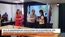 En el aniversario del golpe del 24 de marzo de 1976, remarcaron el rol de los jóvenes