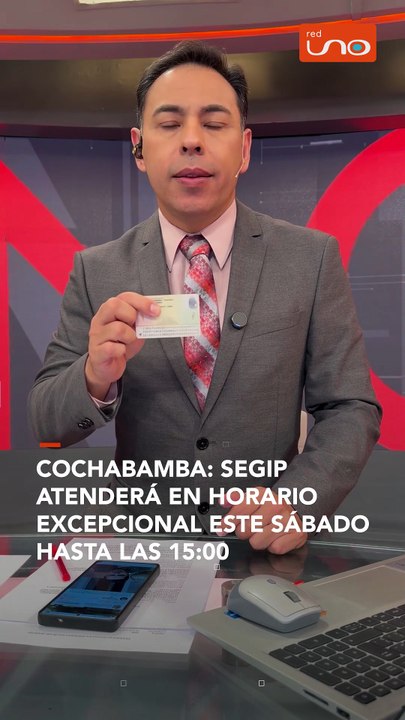 Cochabamba: Segip atenderá en horario excepcional este sábado hasta las 15:00