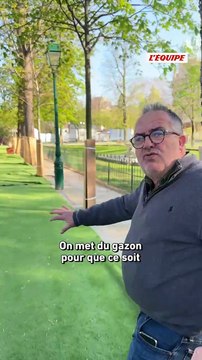 Les coulisses des écuries installées sur les Champs-Élysées pour le Saut Hermès - Equitation - Saut Hermès