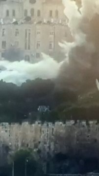 Fragmentos de un misil iraní impactan en Jerusalén