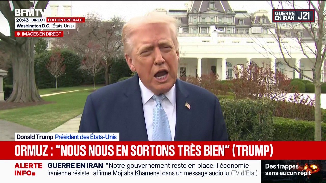 Guerre au Moyen-Orient: "Je crois que nous avons gagné" contre l'Iran, déclare Donald Trump