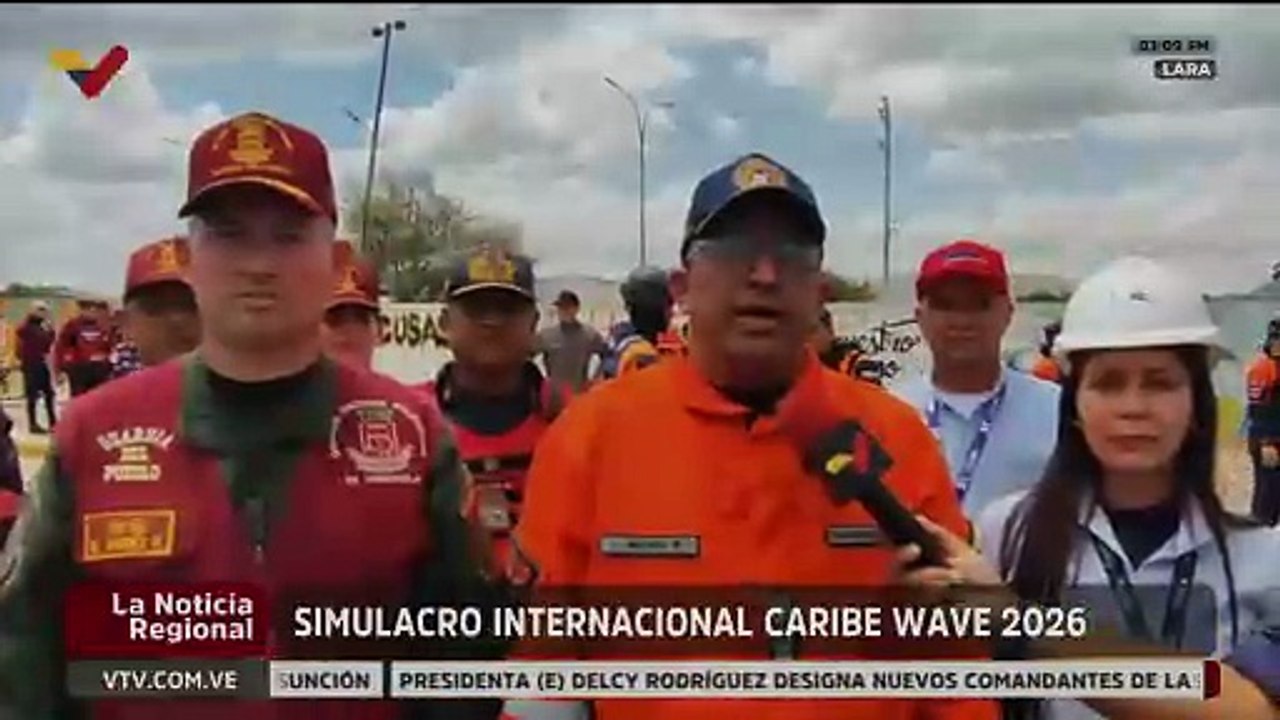 Lara | Funcionarios junto a la participación del pueblo realizan el simulacro Caribe Wave 2026