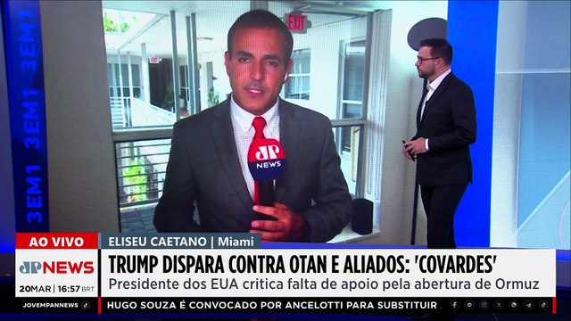 Donald Trump chama aliados da Otan de ‘covardes’ e cobra apoio pela reabertura do Estreito de Ormuz