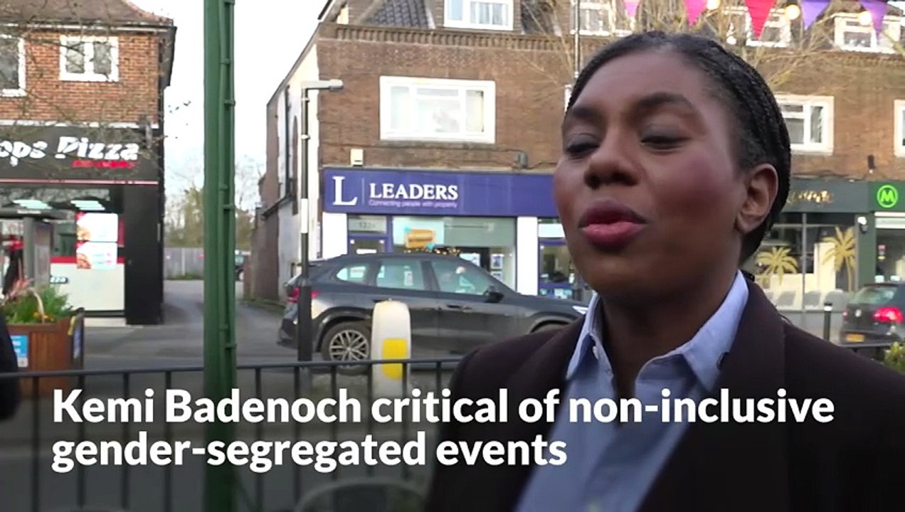 Kemi Badenoch critical of non-inclusive gender-segregated events