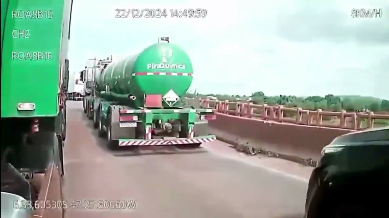 Revelan impactante video del derrumbe fatal de un puente en Brasil