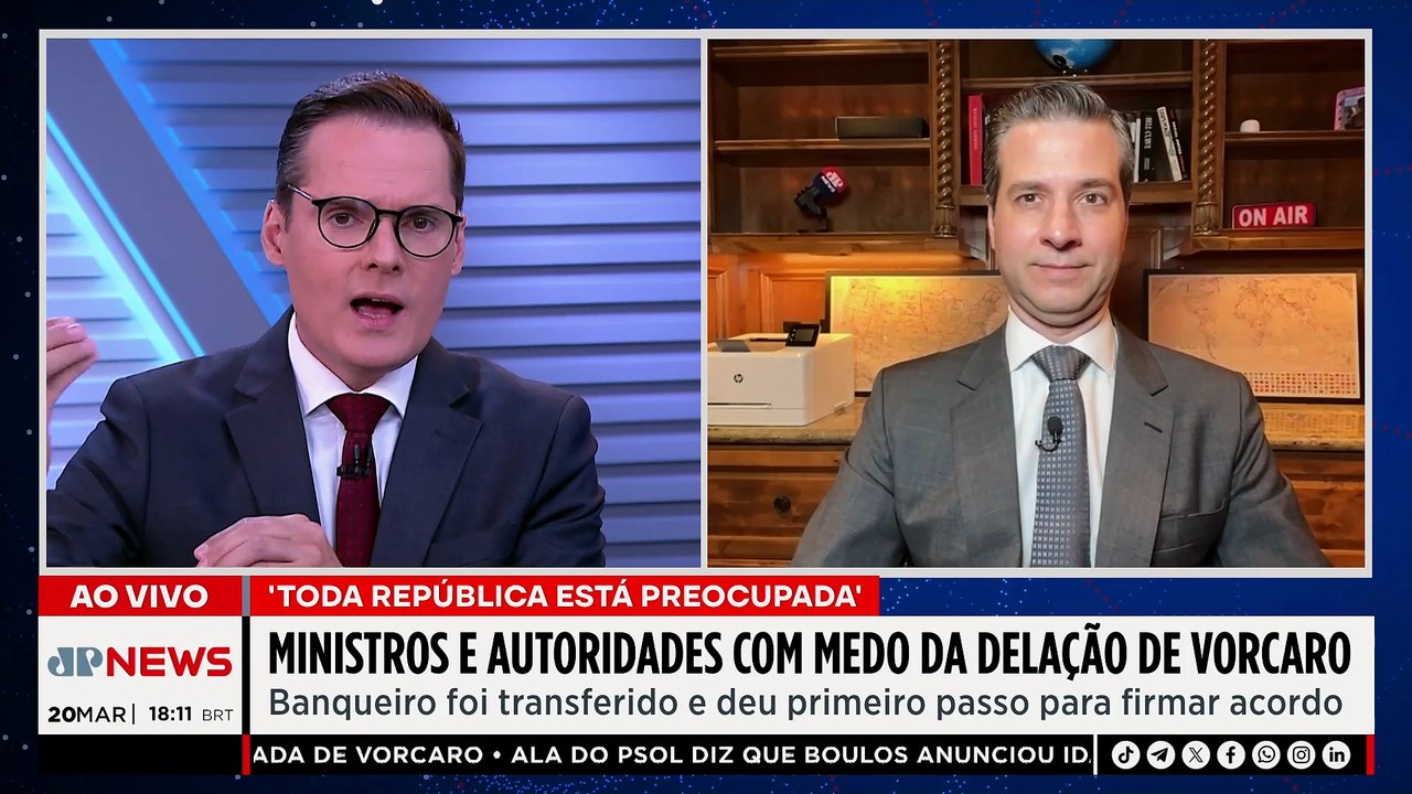 DELAÇÃO DE VORCARO ASSUSTA BRASÍLIA / GOVERNO LULA TEME IMPACTO / OS PINGOS NOS IS - 20/03/26