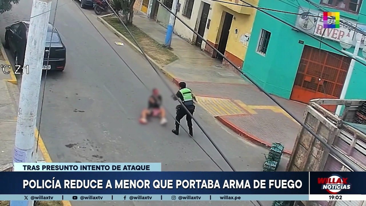 POLICÍA REDUCE A MENOR QUE APORTABA ARMA DE FUEGO | Willax