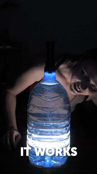 Turn Trash Into Light – Water Bottle Hack