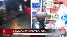 Bayrampaşa’da kamyonet devrildi