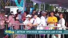 Antusias! Warga Antre Open House Idulfitri di Istana, Mengular Sejak Subuh | KOMPAS SIANG