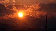 夕日