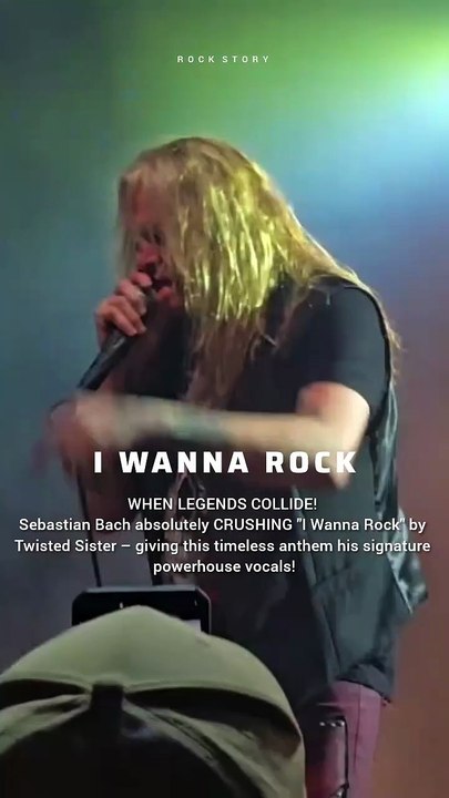 Sebastian Bach cover Twisted Sister's song I Wanna Rock