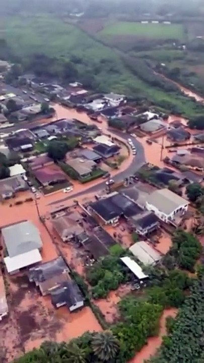 Aircrews assigned to Coast Guard Air Station Barbers Point in Kapolei conduct overflights to assess flash flooding impacts in Waialua and Haleiwa along the north shore of Oahu on March 20, 2026 — providing critical situational awareness and supporting eme