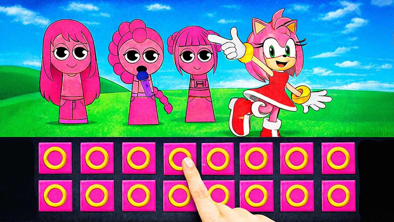 Paper DIY Amy Universe! 💖📄 Pink Sonic Over-Spoiled