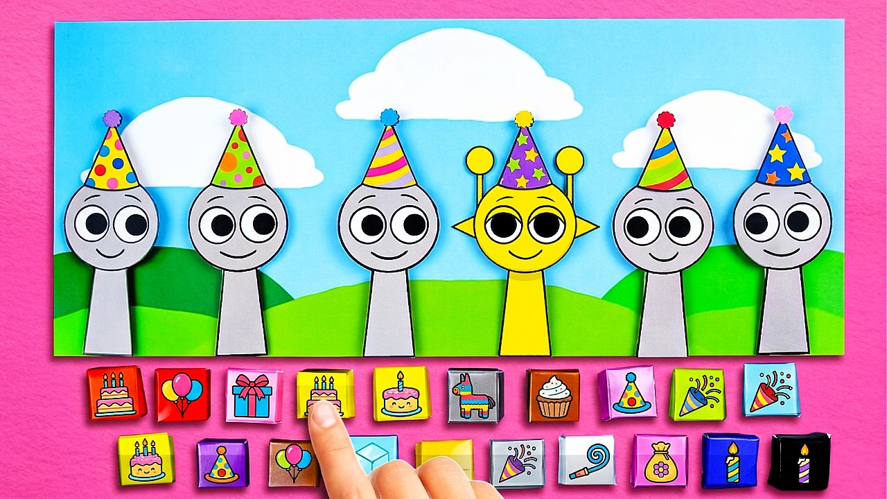 Inside Sprunki's Universe! * Fun DIY Gamebook & Adorable Cute Paper Crafts*