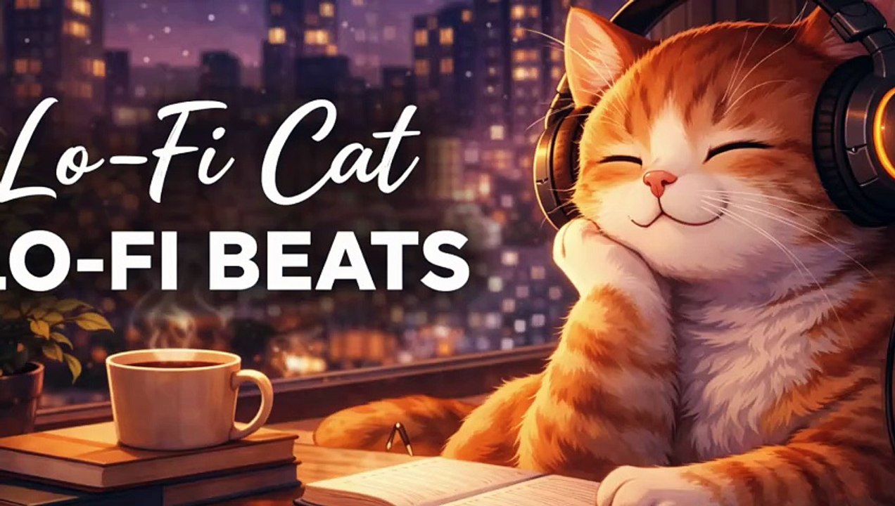 Cozy Cat Lofi 🌿 Chill Beats for Studying, Relaxing & Late Night Focus