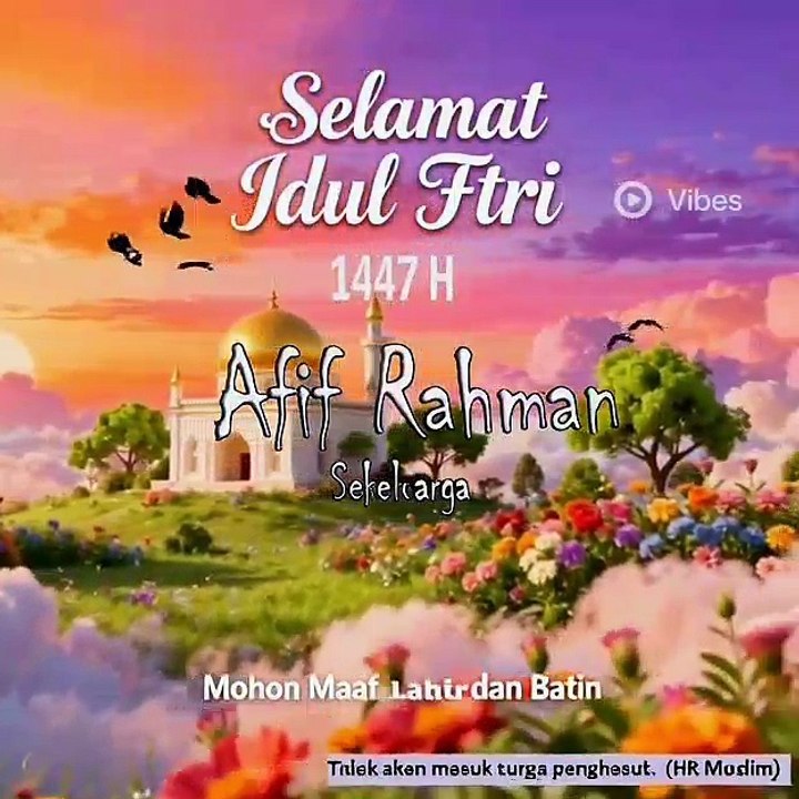 ucapan lebaran idul fitri 1447 versi surga