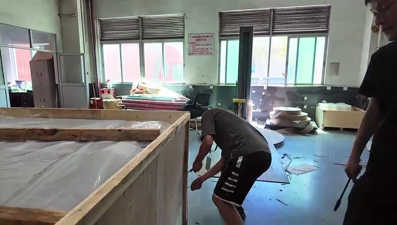 AOKE box sample maker cutting machine installation