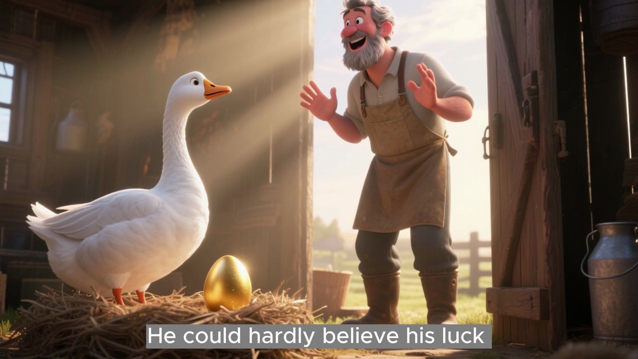 The Goose That Laid the Golden Eggs | Aesop's Fables | Children's Moral Stories | Fabulous Fables