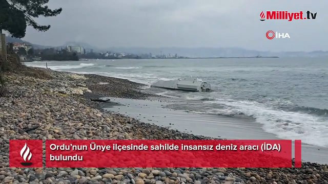 Ordu’da kıyıya insansız deniz aracı vurdu