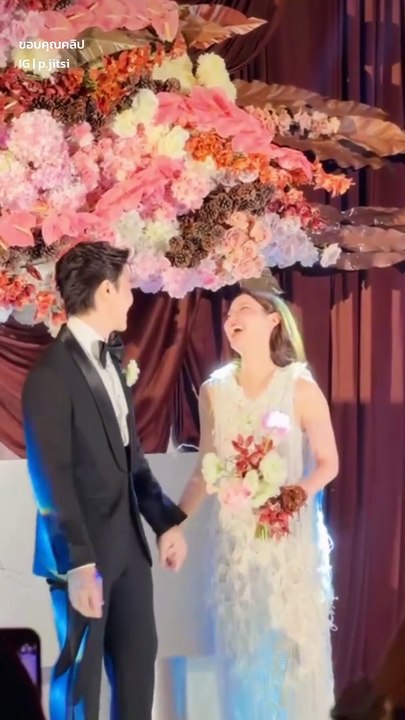 เชา ชวลิต เข้าพิธีวิวาห์แฟนสาว นิ้ง ชัญญานุช