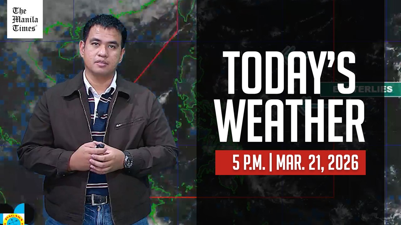 Today's Weather, 5 P.M. | Mar. 21, 2026