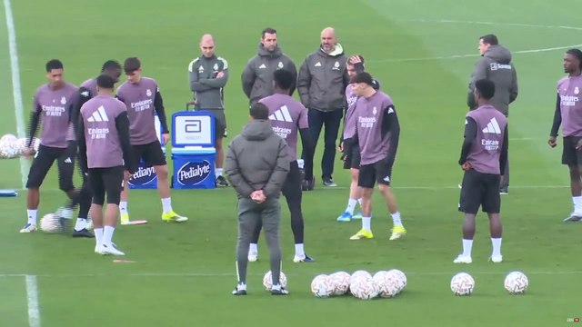 ENTRENAMIENTO del REAL MADRID antes del DERBI frente al ATLÉTICO DE MADRID