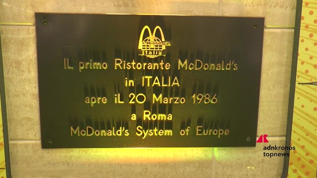 Imprese: McDonald?s celebra i 40 anni in Italia nel suo primo ristorante