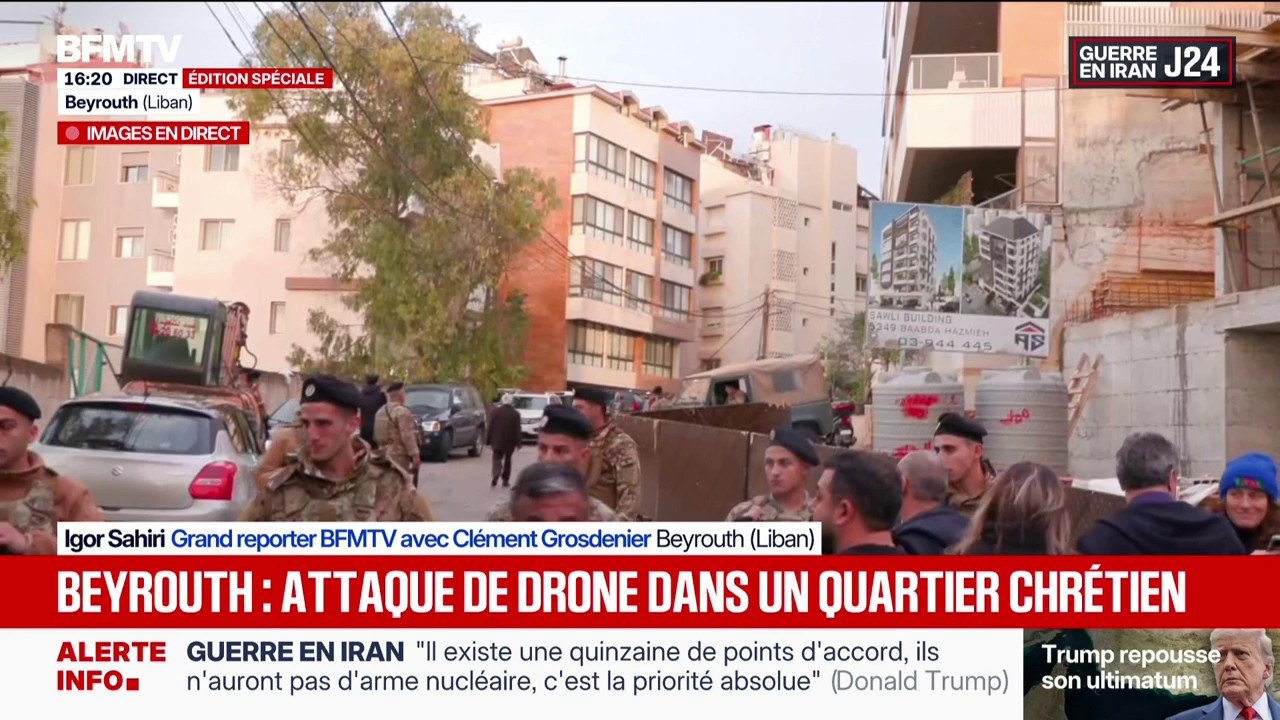 Une frappe israélienne a touché un immeuble en plein cœur de Beyrouth au Liban