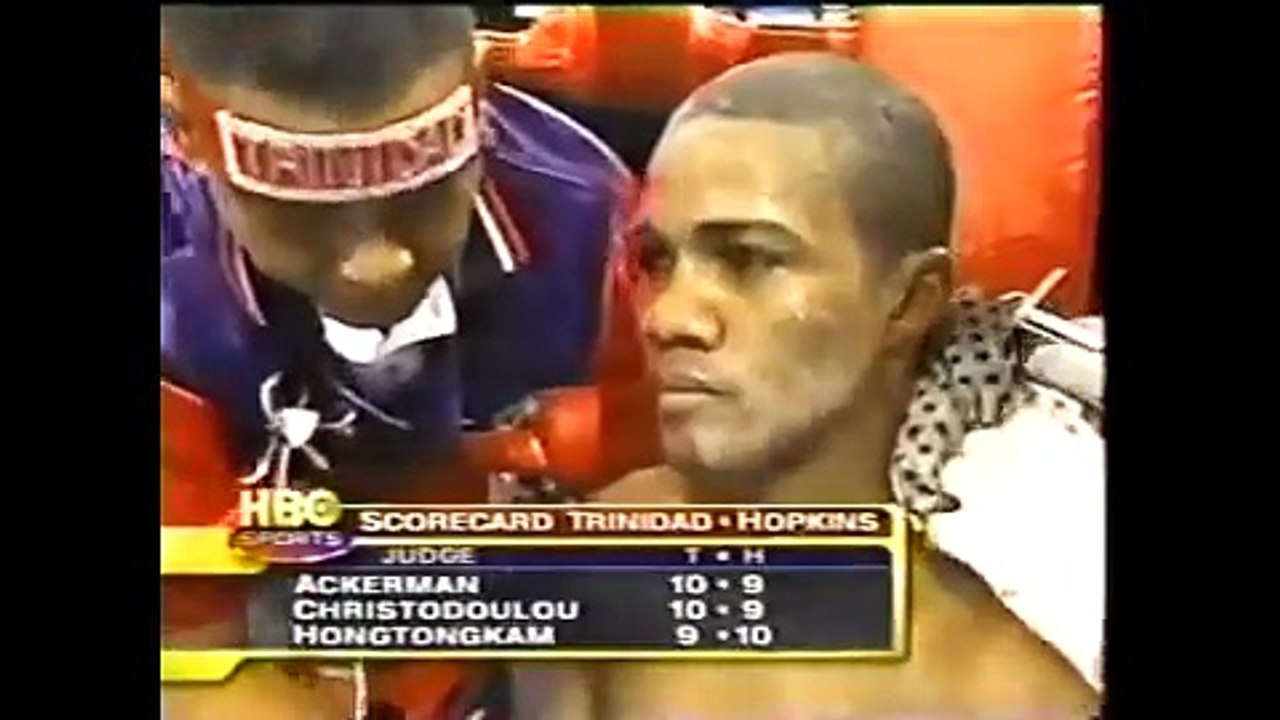 Bernard Hopkins vs Felix Trinidad Replay - HBO 10-6-2001