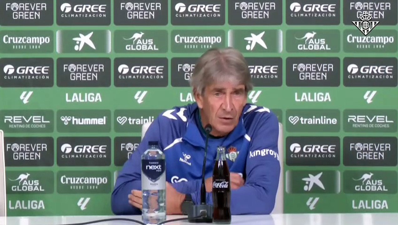 Pellegrini responde a las críticas al Betis: "Quinto en LaLiga, en cuartos de final de la Europa League y hasta cuartos en Copa del Rey"