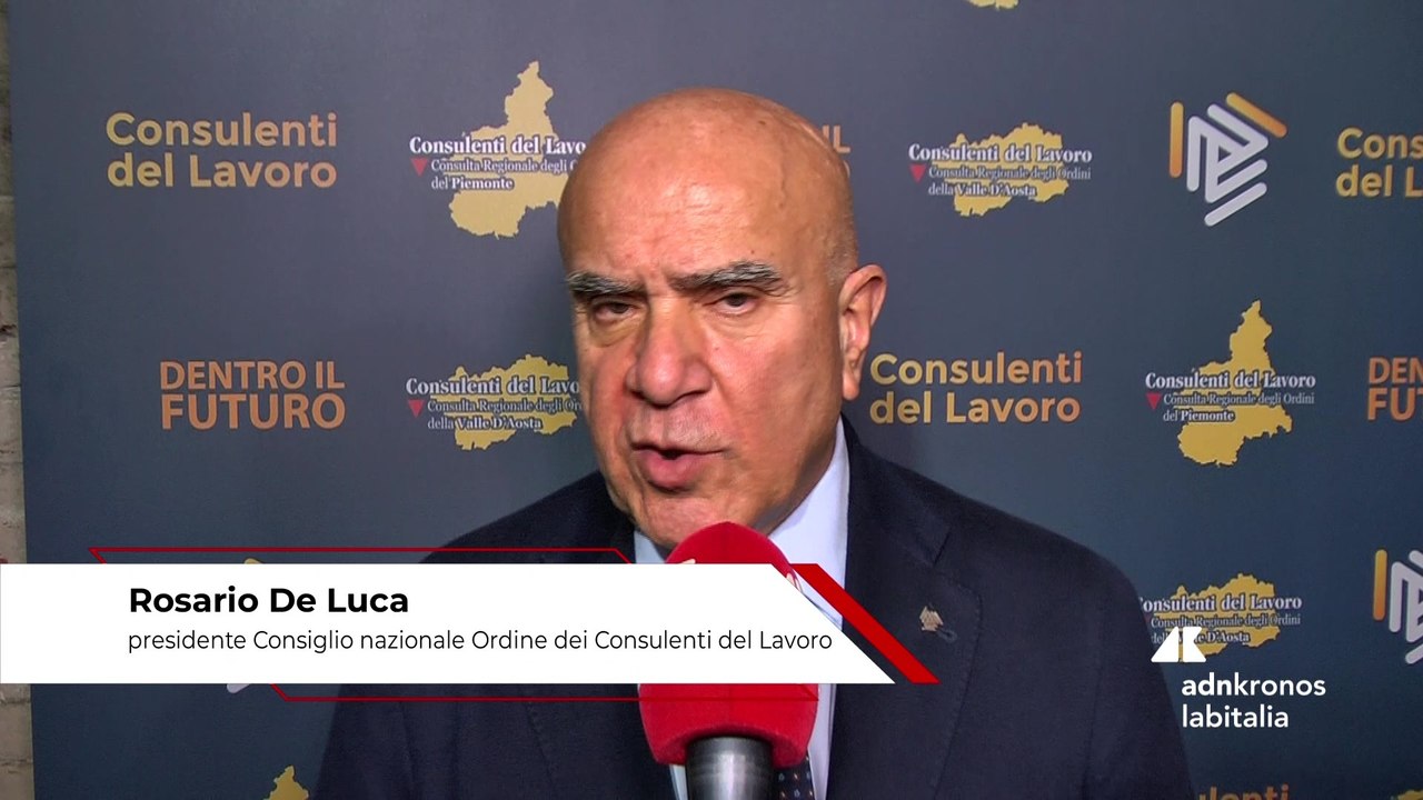 Professioni: De Luca (presidente CNO Consulenti Lavoro) "Contro l'inverno demografico lavoro femminile e servizi alle famiglie"