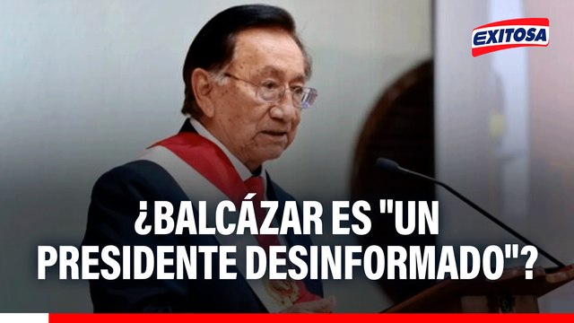 José Balcázar fue refutado por Ejecutivo sobre compra de aviones: Un presidente desinformado
