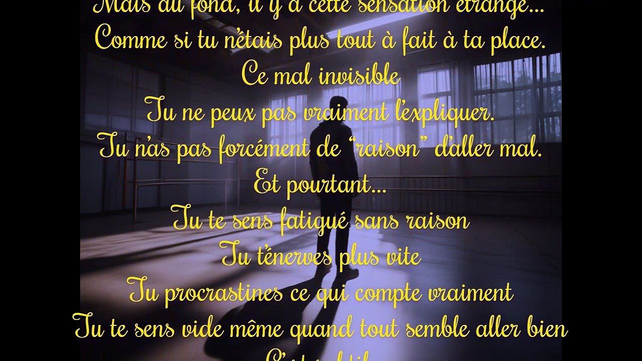 LES ECRIS DE KHAL ( TU SENS QUE QUELQUE CHOSE NE VA PAS )