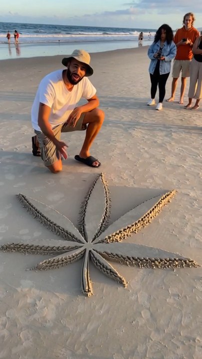 L’art peut pousser partout… même dans le sable 🏝️