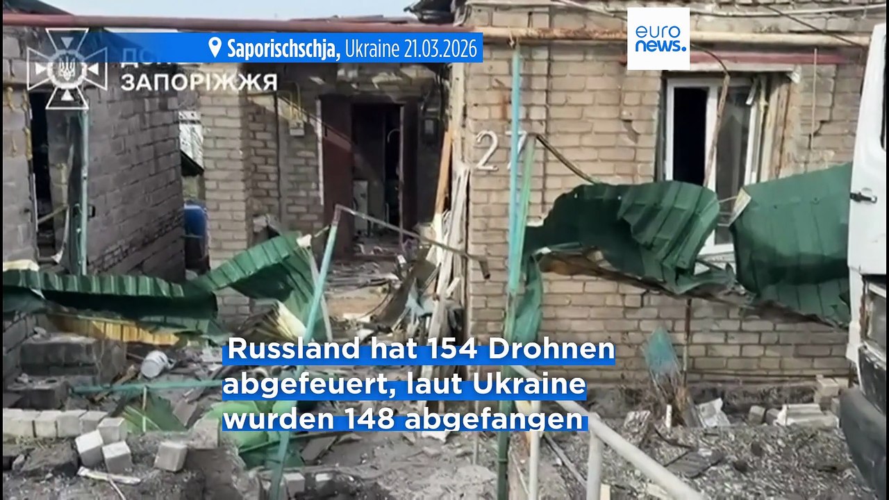 Russland greift Ukraine mit 154 Drohnen an: Eltern zu Hause getötet, Kinder verletzt