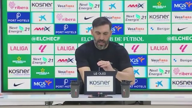 Sarabia, rueda de prensa tras el Elche 2 - Mallorca 1