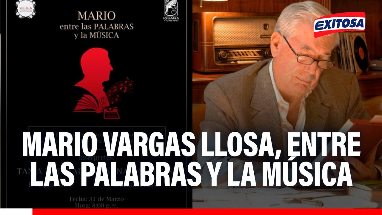Mario Vargas Llosa "vuelve" al escenario con espectáculo 'MVLL, entre las palabras y la música'