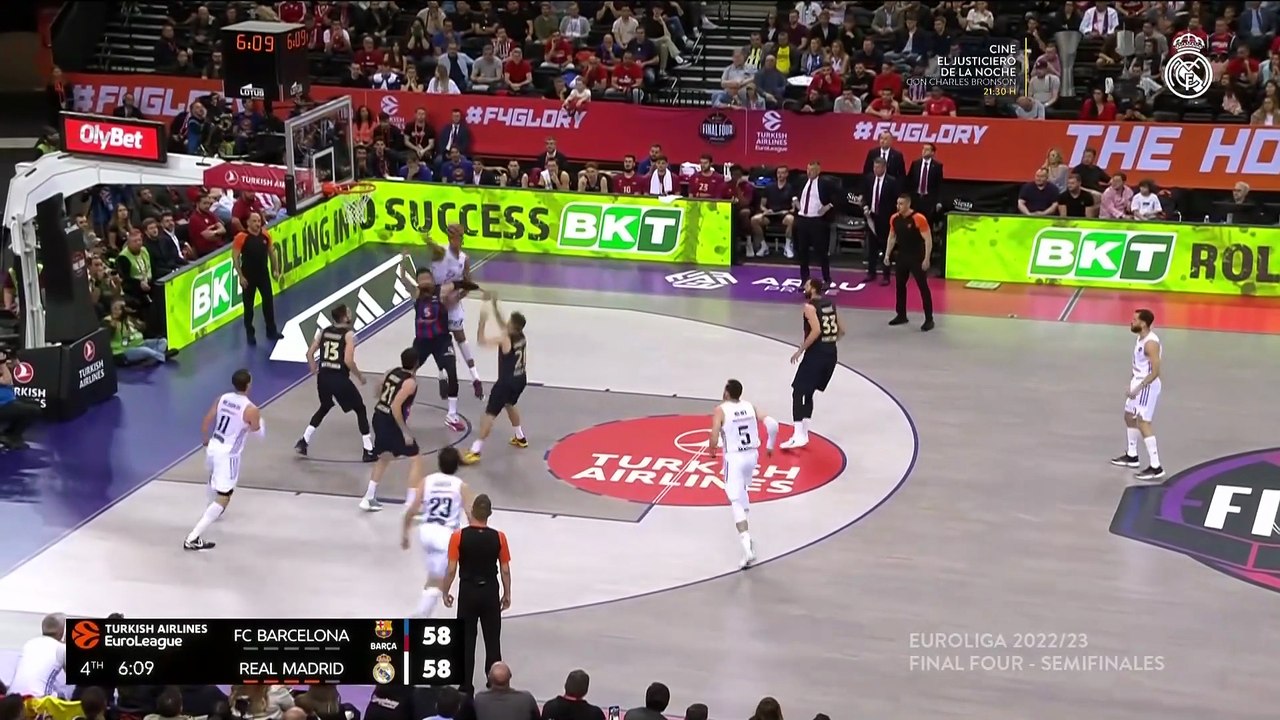 Real Madrid de Baloncesto vs Fútbol Club Barcelona 4C FP Semifinal Final Four F4 Zalgiris Kaunas Mayo 2023 La Undécima