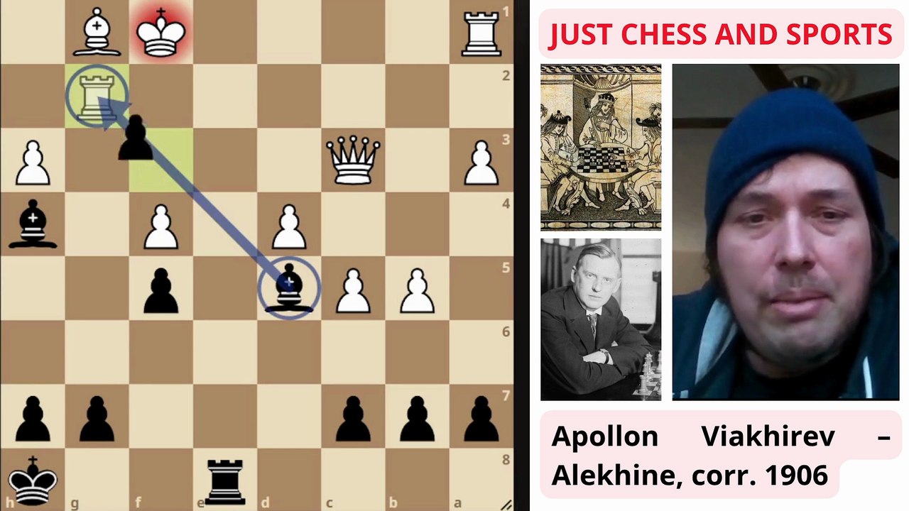 Alexander Alekhine ganando con tacticas de ajedrez (1)