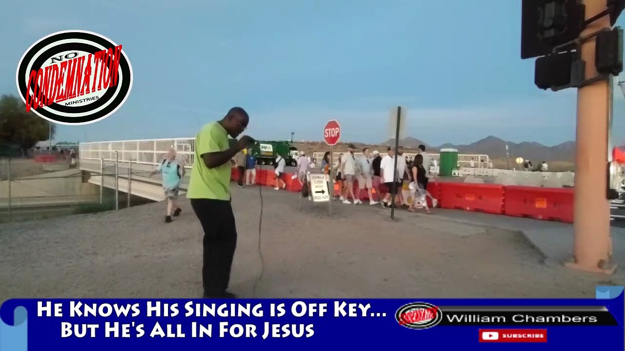 He Knows His Singing Is Off Key... But He's All In For Jesus