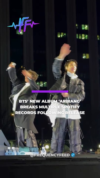 BTS’ NEW ALBUM ‘ARIRANG’ BREAKS MULTIPLE SPOTIFY RECORDS FOLLOWING RELEASE