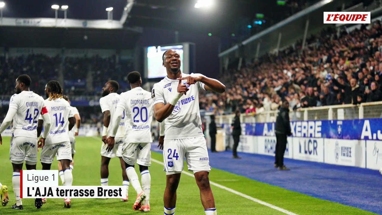 À 10 contre 11 pendant 85 minutes, un Auxerre ébouriffant gifle Brest et frappe fort dans la course au maintien - Foot - Ligue 1