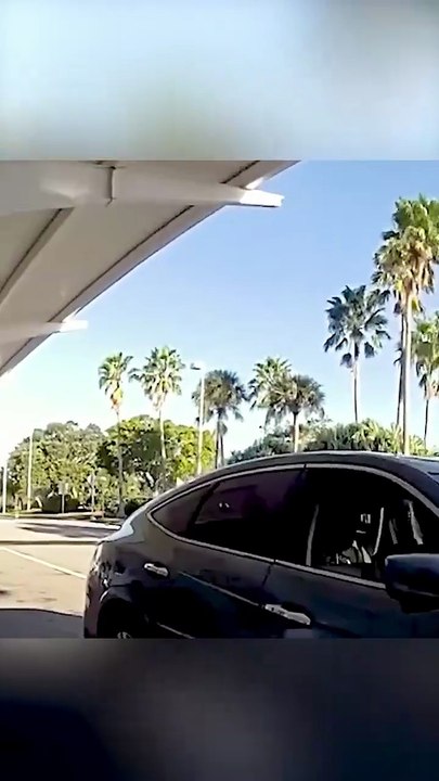 Nurse Parks at Airport Like She Owns It