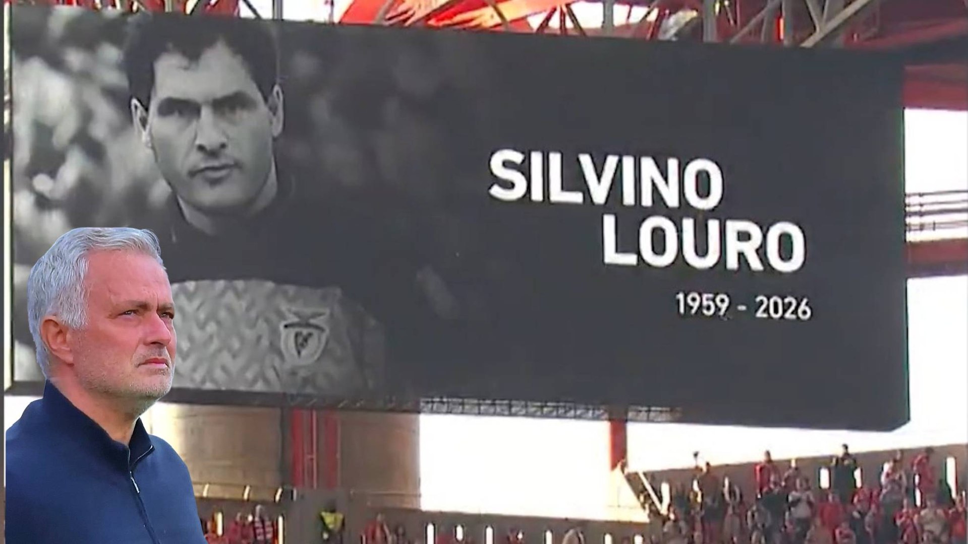 El desconsolado llanto de Jose Mourinho durante el minuto de silencio por Silvino Louro