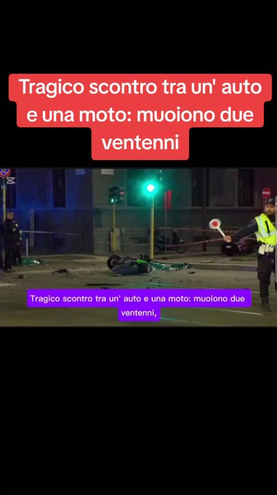 Tragico scontro tra un' auto e una moto: muoiono due ventenni#cronaca #giallo #notizie #ansa