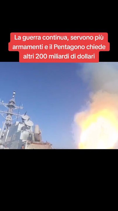 La guerra continua, servono più armamenti e il Pentagono chiede altri 200 miliardi di dollari.#ansa #guerra #medioriente #cronaca