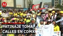 Cientos de patinadores "toman" las calles de la Ciudad de México