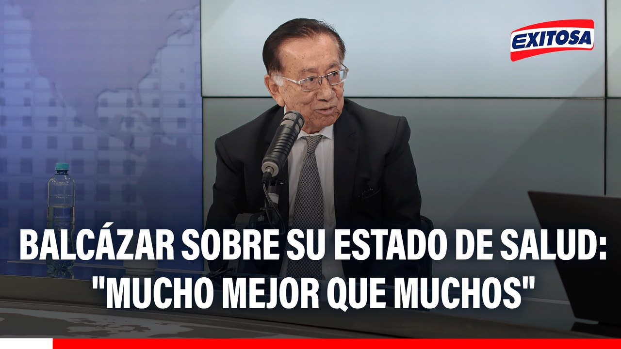 Pdte. José María Balcázar sobre su estado de salud: "Mucho mejor que muchos"
